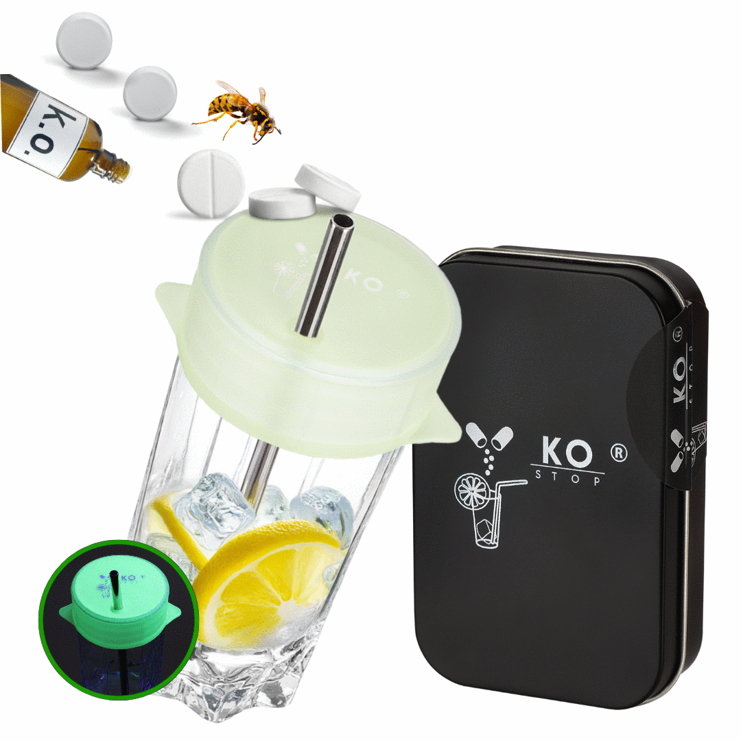 KO STOP Getränkeschutz Silikon Drink Cover Kollektion