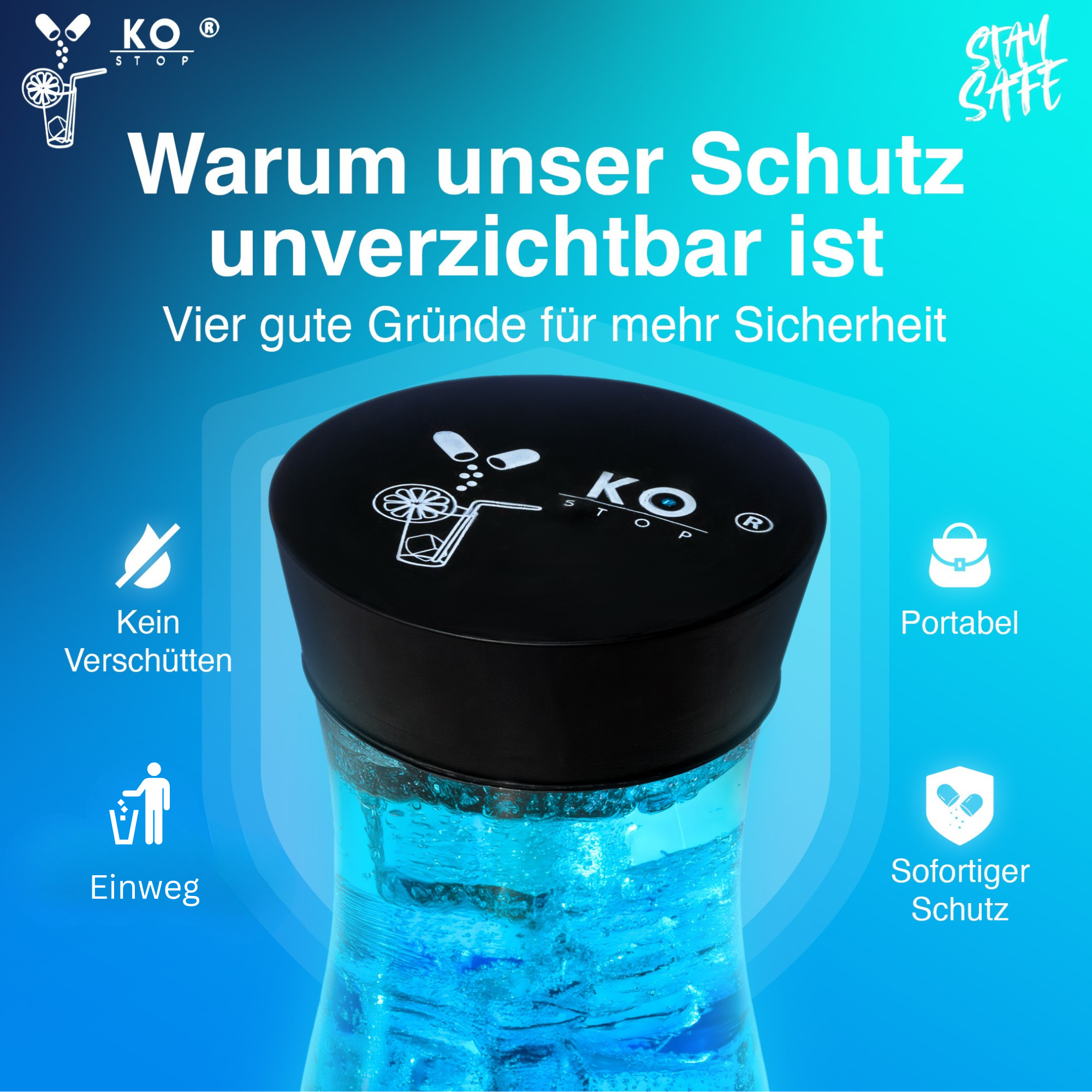 Schutz vor ko-tropfen Insekten Verschütten