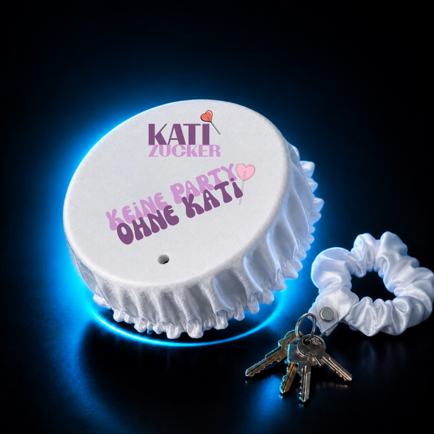 KATI ZUCKER 5in1 Drink Cover mit Trinkhalmöffnung.