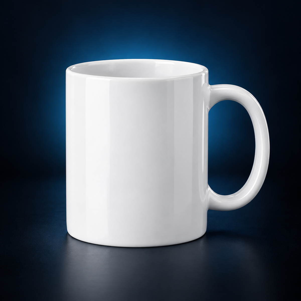 Personalisierbare weiße Sublimationstasse 325 ml – Produktvisualisierung
