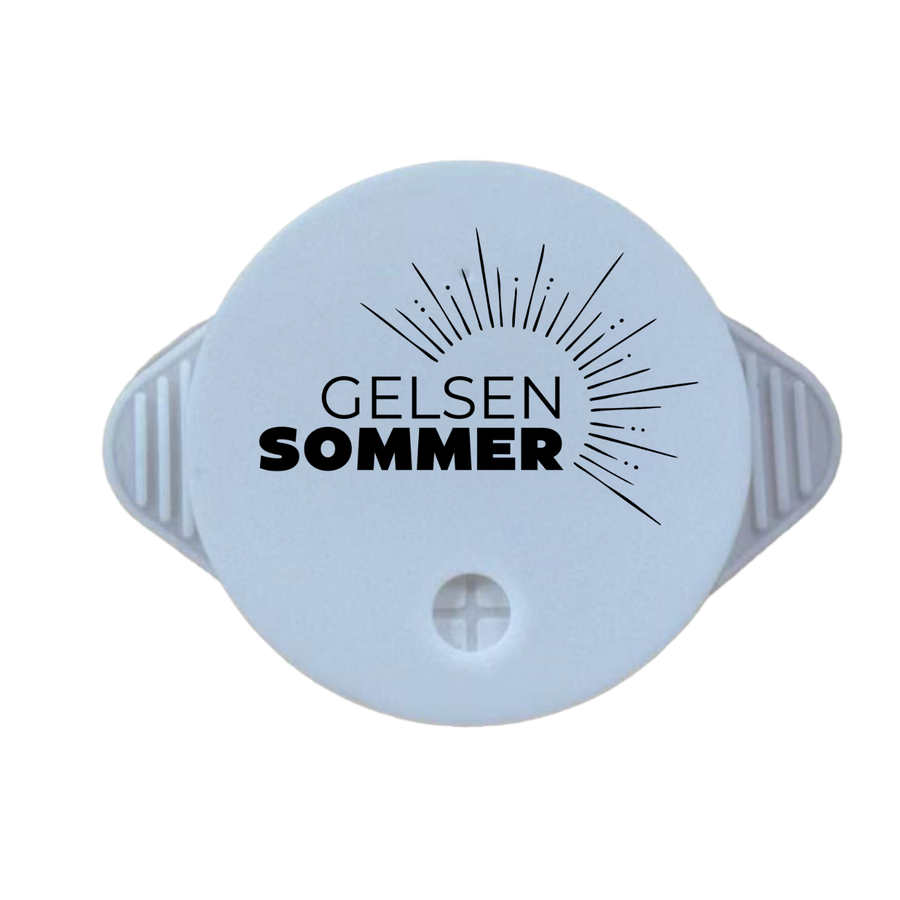 Individuell gestalteter KO STOP Getränkeschutz für den GELSENSOMMER