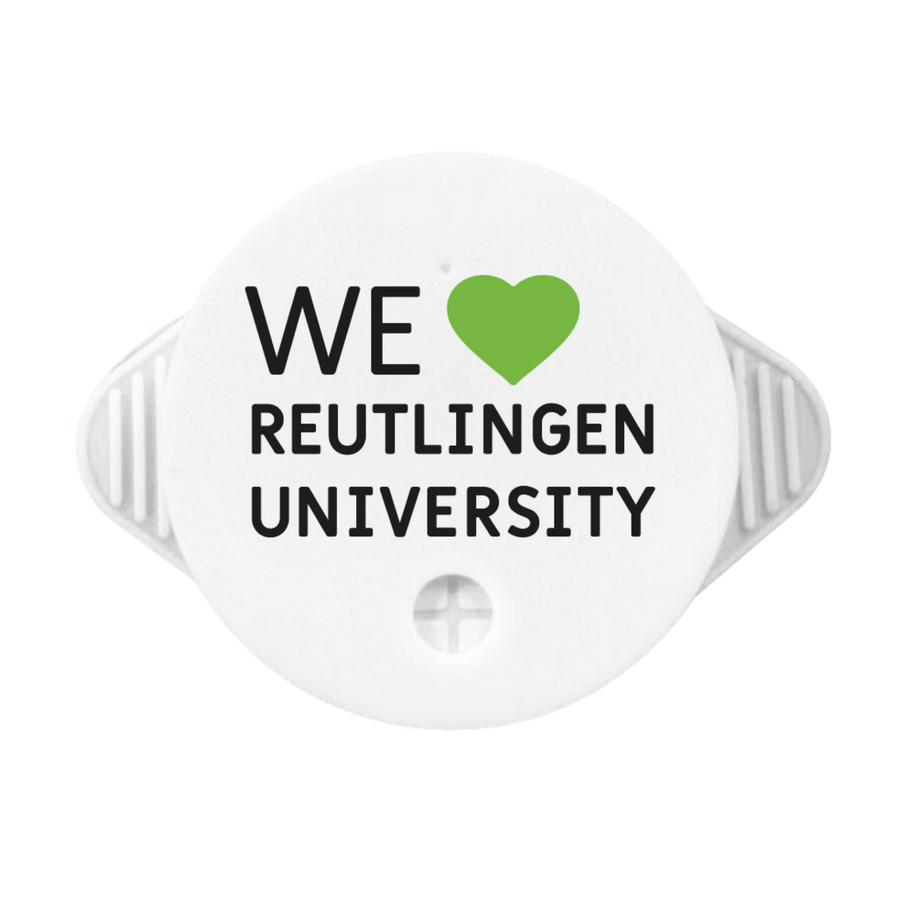 Individuell gestalteter KO STOP Getränkeschutz für die Hochschule Reutlingen