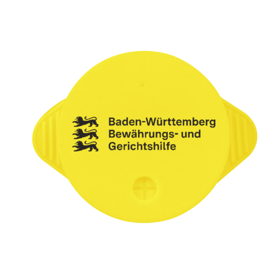Individuell gestalteter KO STOP Getränkeschutz für die Bewährungs- und Gerichtshilfe Baden-Württemberg