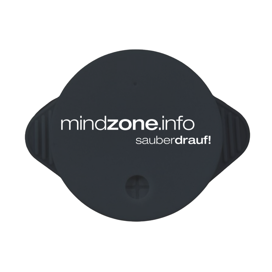 Individuell gestalteter KO STOP Getränkeschutz für MINDZONE