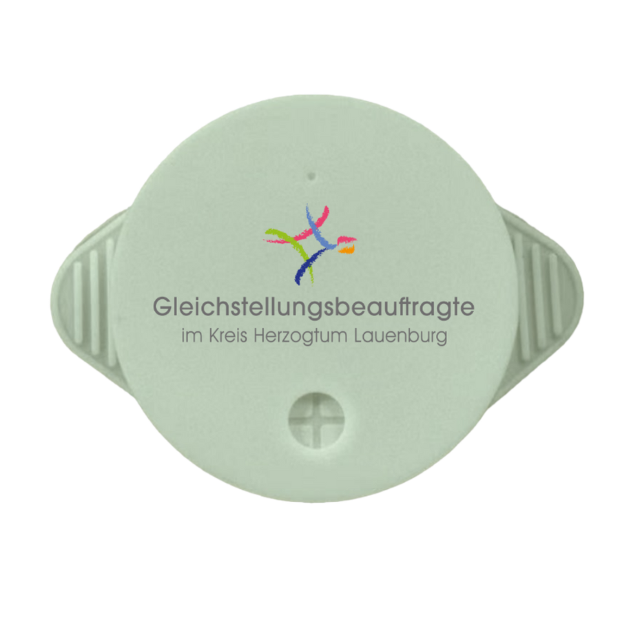 Individuell gestalteter KO STOP Getränkeschutz für die Gleichstellungsstelle des Kreises Herzogtum Lauenburg