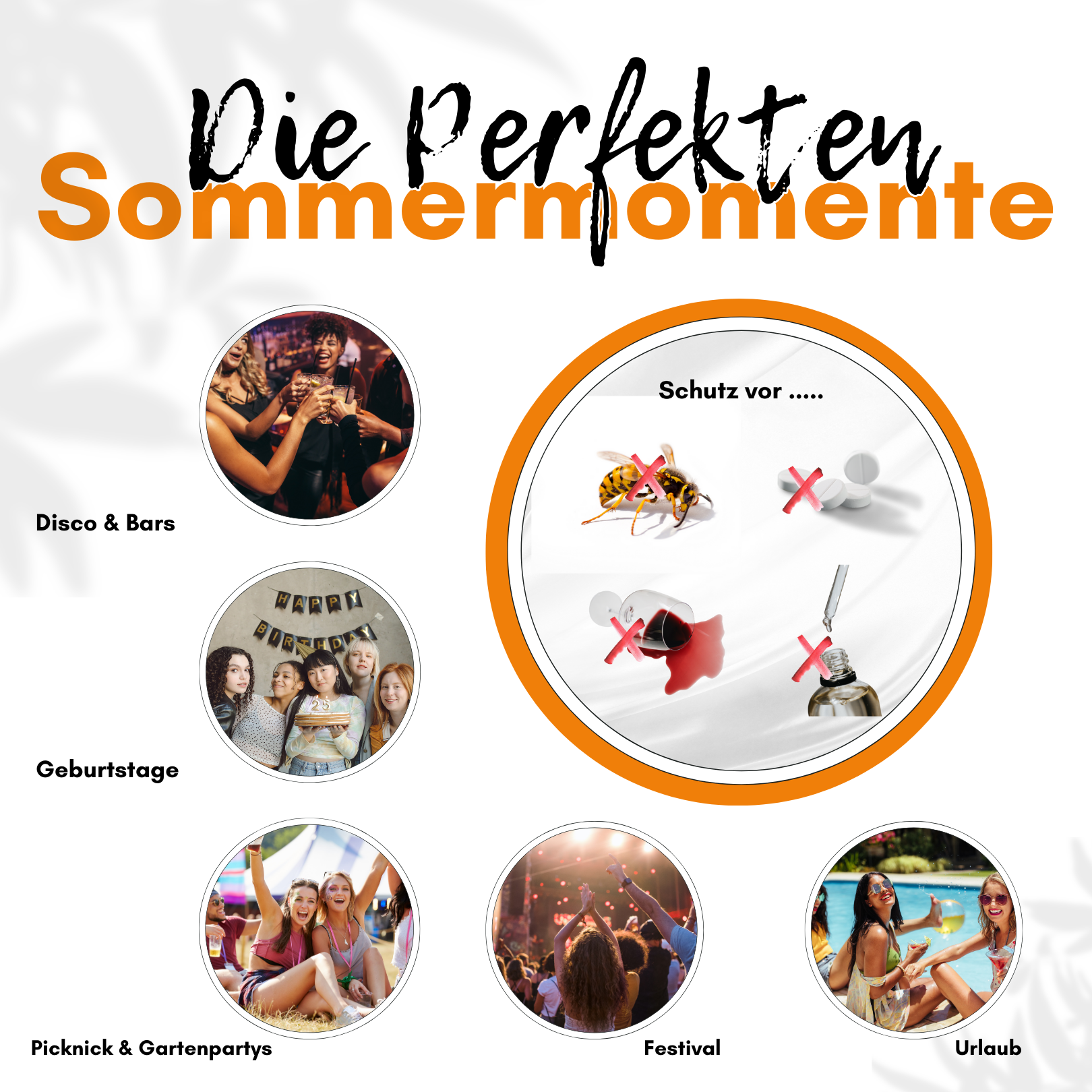Ko Stop Deckel schützt Glas auf Festival oder Party vor K.O.-Tropfen und Insekten