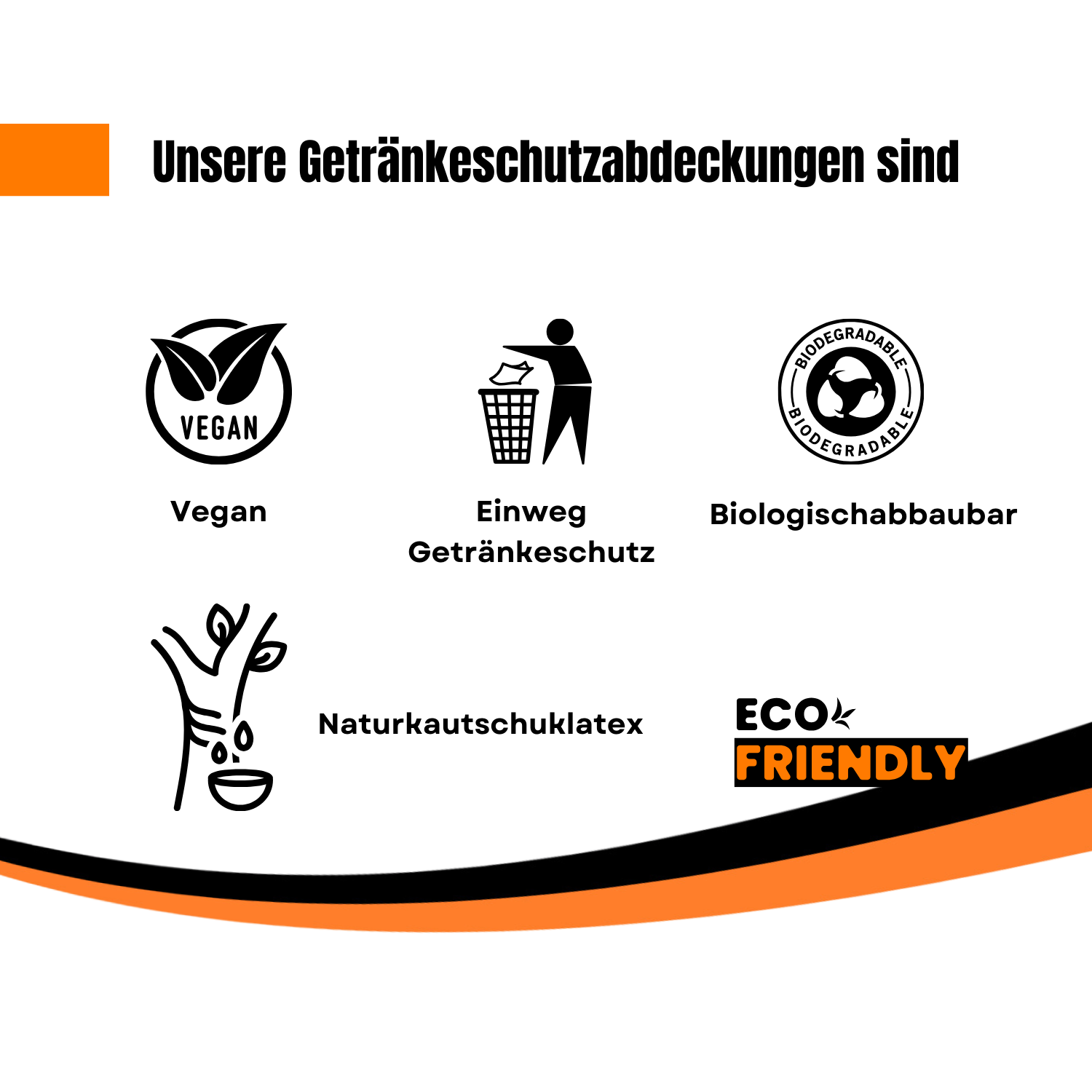 "KO" Stop® revolucionaria tapa protectora para bebidas funda protectora para bebidas protección para bebidas contra gotas KO paquete de 5 unidades látex de caucho natural universal 