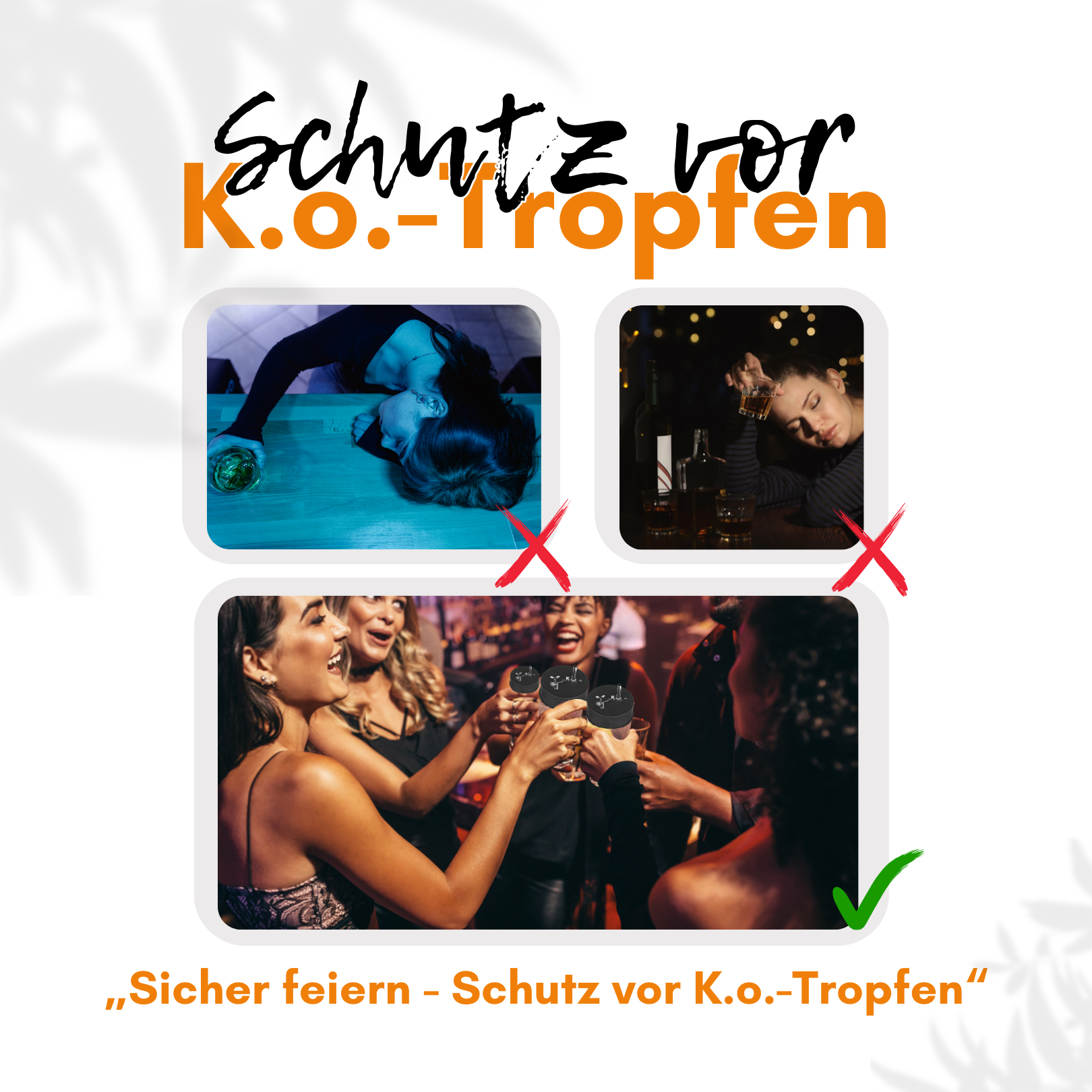 Ko Stop Schützt vor K.O.-Tropfen Getränkeschutz