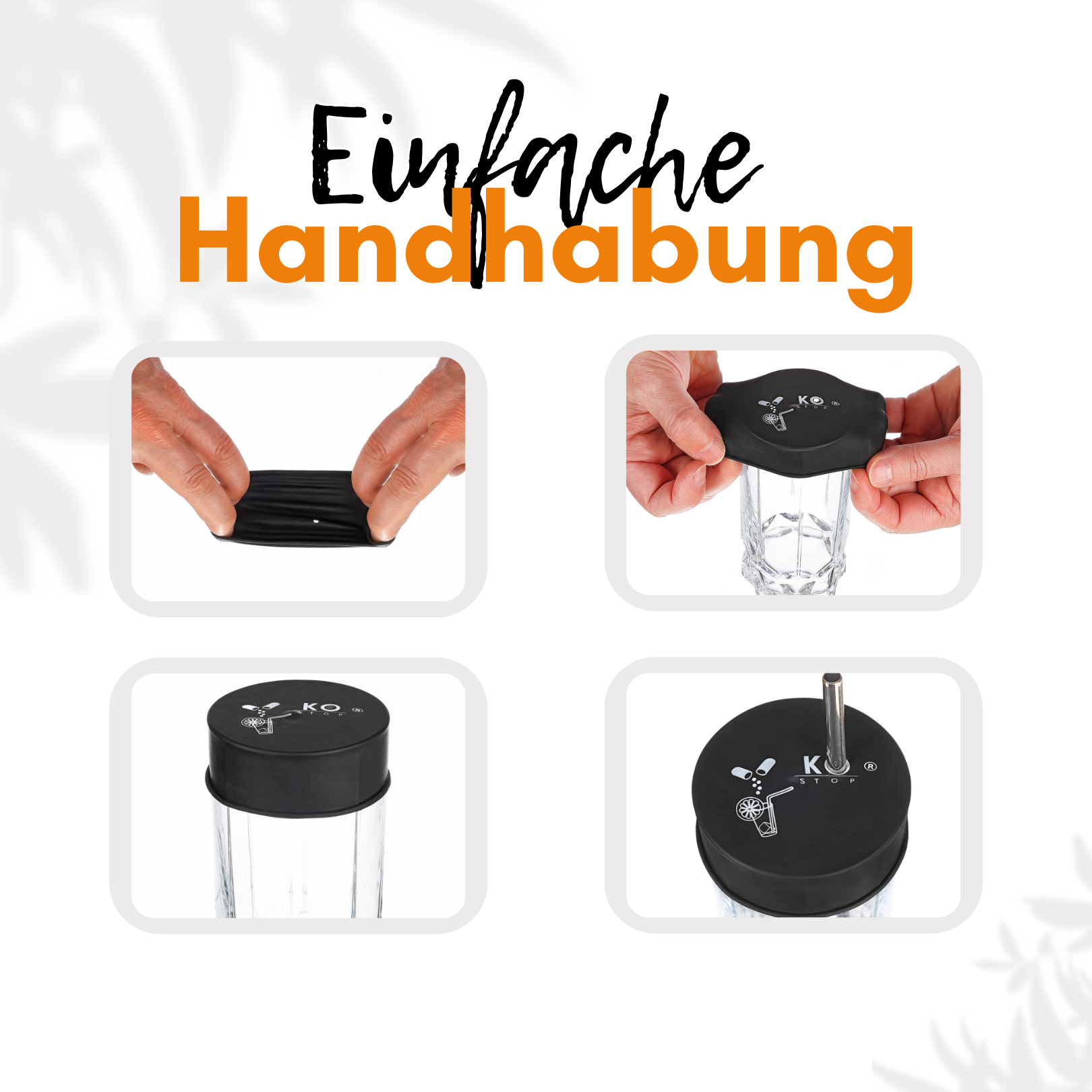 Anwendung unserer Getränkeschutzabdeckungen aus Naturkautschuklatex