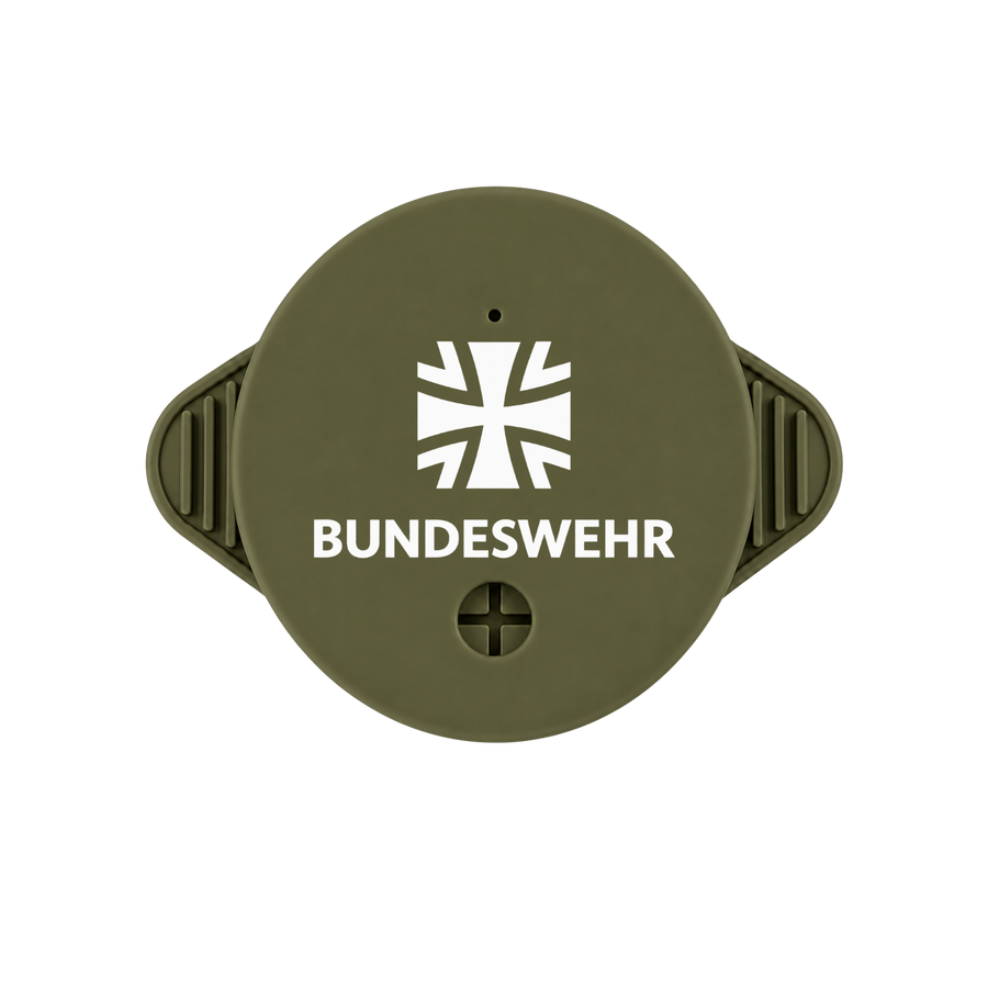 Individuell gestalteter KO STOP Getränkeschutz für die Bundeswehr