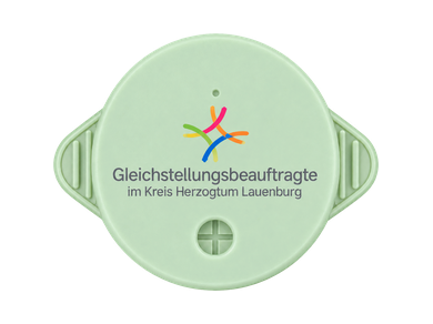 Individuell gestalteter KO STOP Getränkeschutz für die Gleichstellungsstelle des Kreises Herzogtum Lauenburg