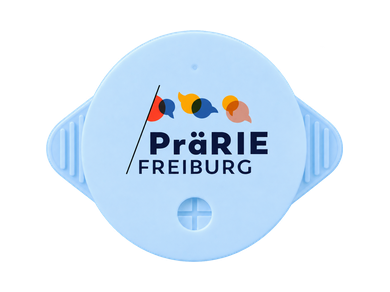 Individuell gestalteter KO STOP Getränkeschutz für PräRIE Freiburg