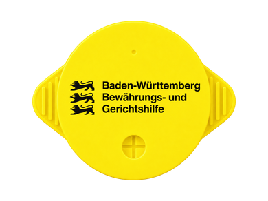 Individuell gestalteter KO STOP Getränkeschutz für die Bewährungs- und Gerichtshilfe Baden-Württemberg