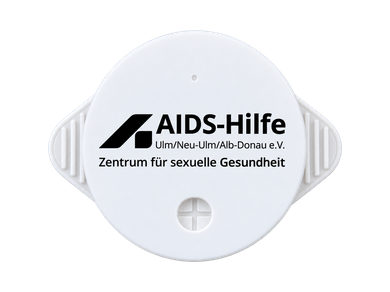 Individuell gestalteter KO STOP Getränkeschutz für die AIDS-Hilfe Ulm/Neu-Ulm/Alb-Donau
